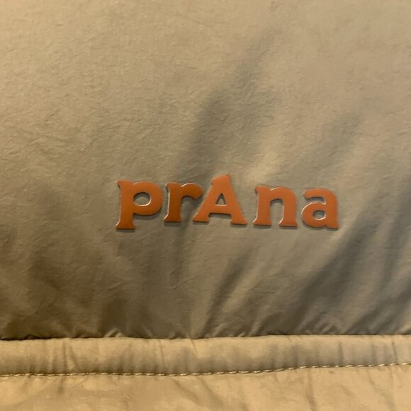 Prana Mens Timber Trail Water Resistant Down Vest with Pokets Chestnut Sz M - Picture 2 of 12